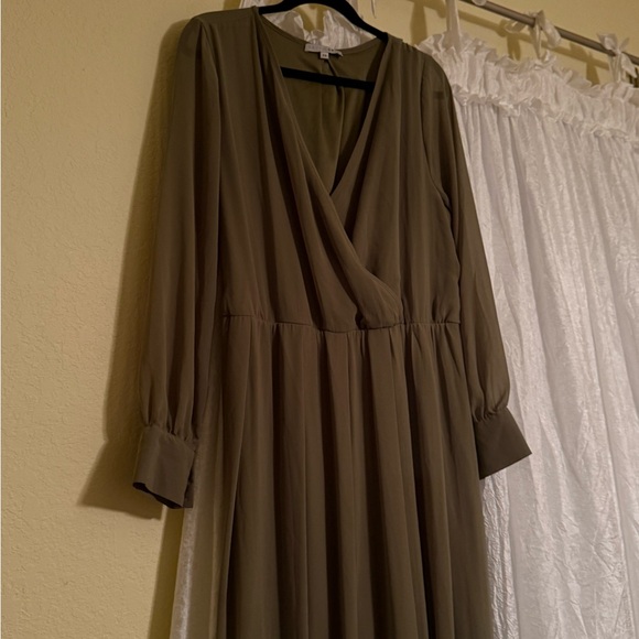 Baltic Born Olive Long Sleeve Dress - Picture 4 of 8